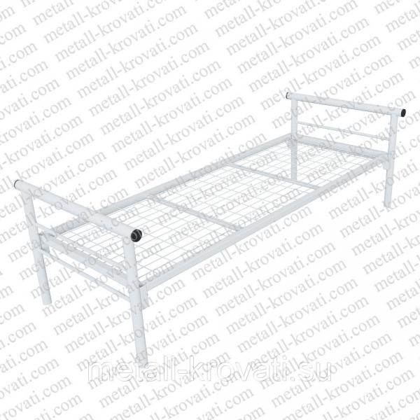 Manufacturer Кровать металлическая одноярусная, сетка сварная 100х100мм, Бытовая КМ-2 без матраса. — фото 2